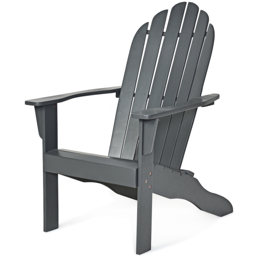 Fauteuil Adirondack extérieur de Costway, meubles de jardin en bois massif