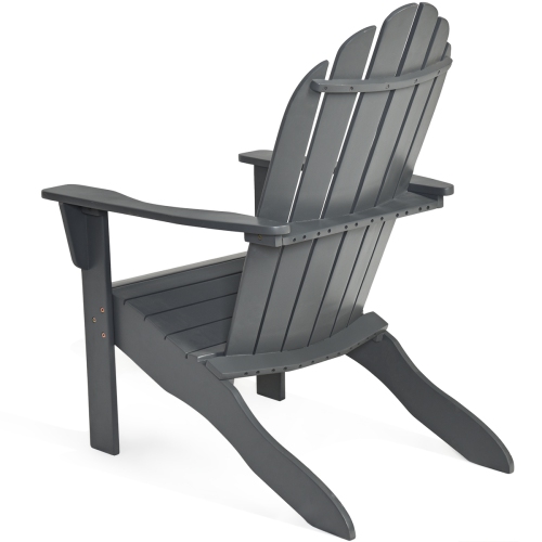 Fauteuil Adirondack extérieur de Costway, meubles de jardin en bois massif