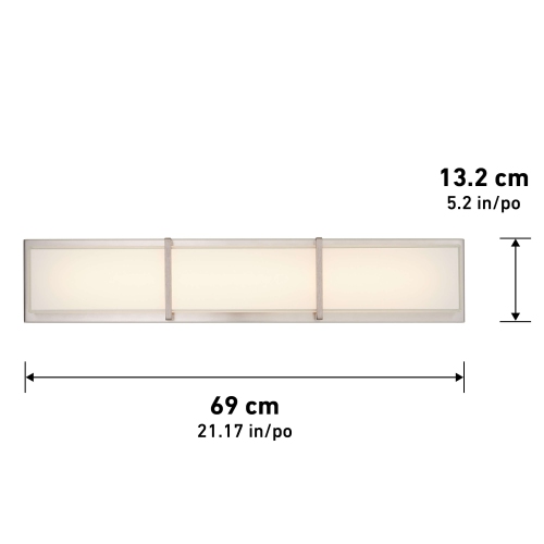 Artika Subway 27" 3-Section Vanity Light
