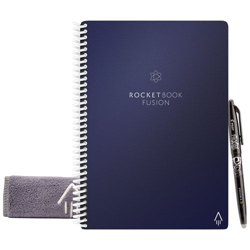 Rocketbook Fusion Executive Smart Reusable Notebook - Midnight Blue