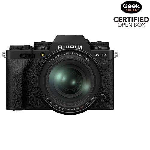 Open Box - Fujifilm X-T4 Mirrorless Camera with 16-80mm Lens Kit - Black