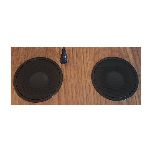 Technical Pro xNTable 18.5" Modern Night Table w/Bluetooth Speakers USB Charge Outlets & LED Tap Light