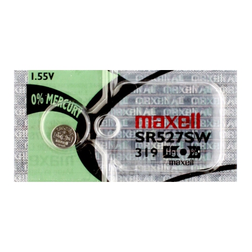 MAXELL  1 X 319 Watch Batteries, Sr527Sw Battery