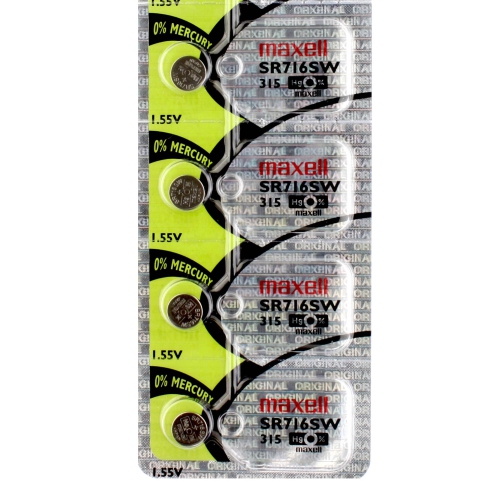 MAXELL  4 X 315 Watch Batteries, Sr716Sw Battery