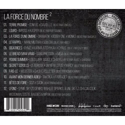 Hhqc.Com - La Force Du Nombre 2 / Various [Audio CD] HHQC.COM