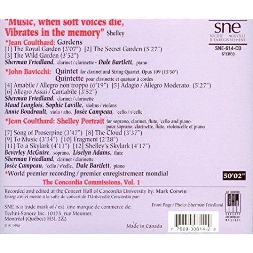 The Concordia Commissions Vol. 1 [Audio CD] Jean Coulthard; John Bavicchi and Sherman Friedland