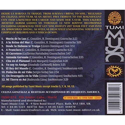 Desde la Habana te Traigo [CD audio] Gonzalez, Celina y Reutilio