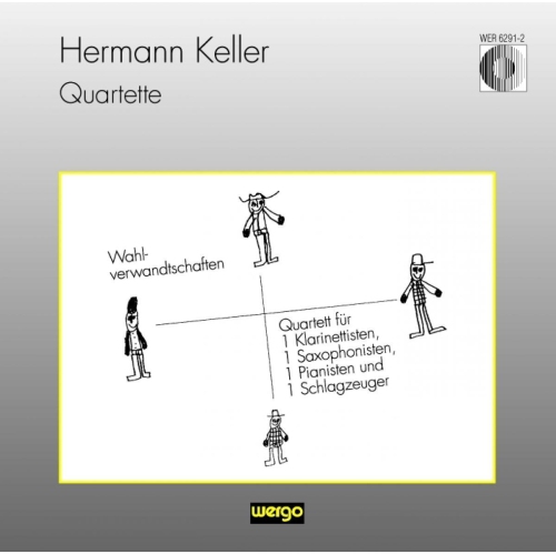 JUST4GAMES  Quartette / Wahlverwandschaften [Audio CD] Keller, Hermann
