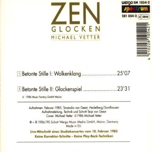 Zen-Glocken [Audio CD] Vetter, Michael