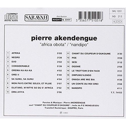 Nandipo-Afrika Oboata [Audio CD] Akendengue, Pierre
