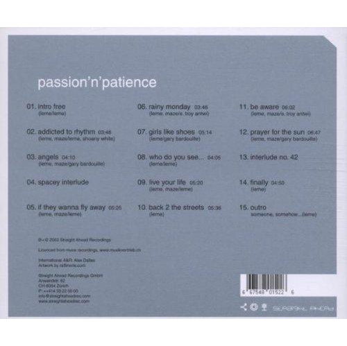 Passion N Patience [Audio CD] Leme