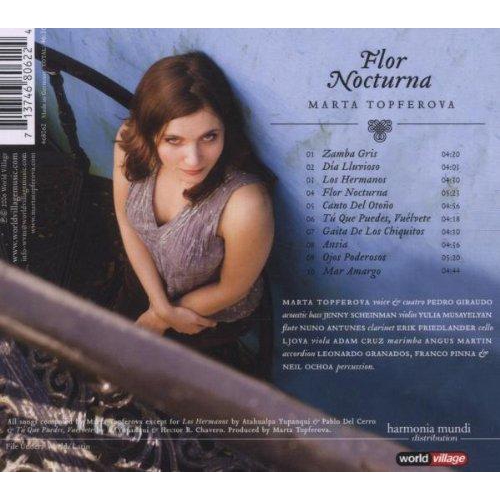 Flor Nocturna [Audio CD] Topferova, Marta