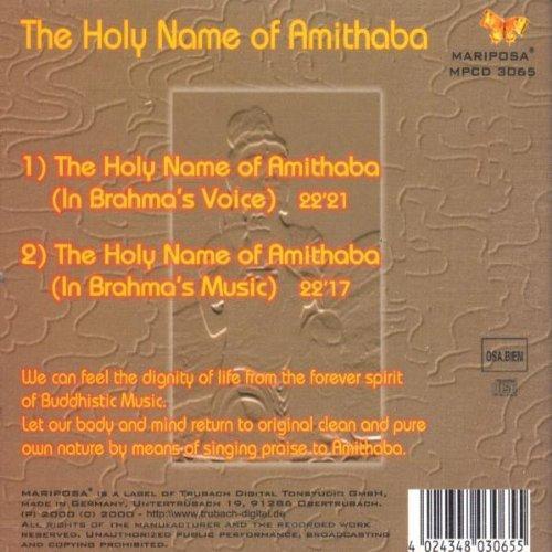 Holy Name Of Amithaba [Audio CD] VARIOUS ARTISTS
