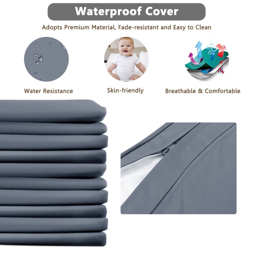 Salon de jardin 3 pièces en rotin Costway