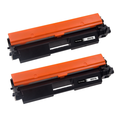 toner4u - 2 Pack Compatible CF217A Toner Cartridge for HP17A Printer LaserJet Pro M102a,M102w,M130a,M130fn,M130fw,M130nw