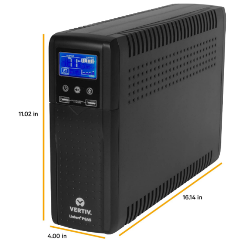 Vertiv Liebert PSA5 1500VA 900W line-Interactive UPS with AVR Technology and Battery Backup, 10 outlets and Three-Year, Full Unit Replacement Warranty