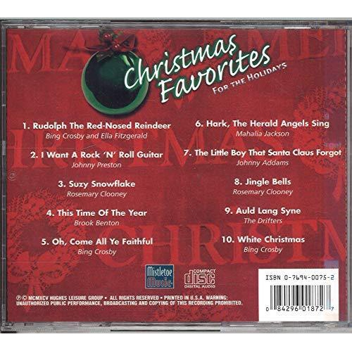 Christmas Favorites for the Holidays [Audio CD] Bing Crosby; Ella Fitzgerald and Rosemary Clooney