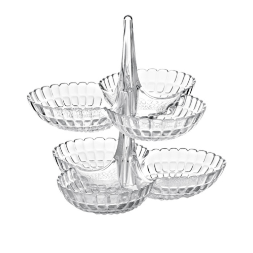 Guzzini Tiffany Set of 2 Hors D'oeuvres Dishes 27x25xh25.5cm - Clear