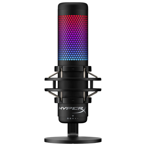 HyperX QuadCast S RGB USB Condenser Microphone - Black | Best Buy