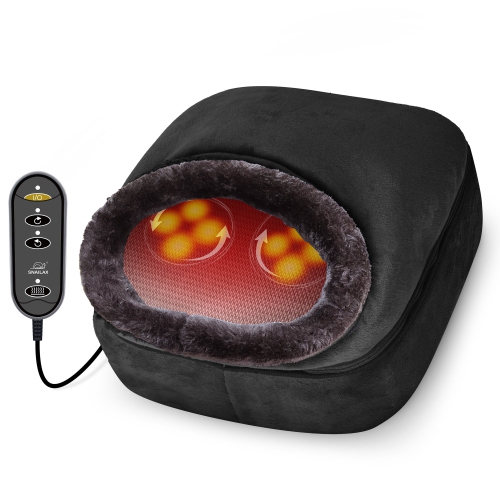 Snailax 2-in-1 Shiatsu Foot and Back Massager with Heat -Kneading Feet Massager Machine with Heating Pad,Back Massage Cushion or Foot