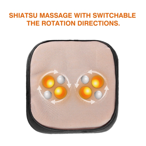 Snailax 2-in-1 Shiatsu Foot and Back Massager with Heat -Kneading Feet Massager Machine with Heating Pad,Back Massage Cushion or Foot