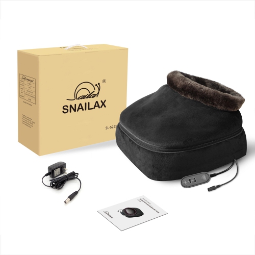 Snailax 2-in-1 Shiatsu Foot and Back Massager with Heat -Kneading Feet Massager Machine with Heating Pad,Back Massage Cushion or Foot