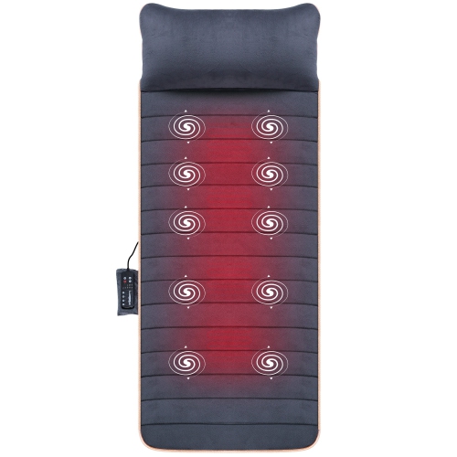 SNAILAX Vibration Massage Mat with 10 Vibrating Motors & Heat - 363