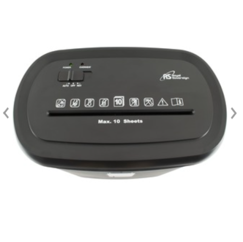 10-Sheet Cross-Cut Paper Shredder, Credit Card Shredders for Home Office Use, 5.5 Gallons Large Wastebasket