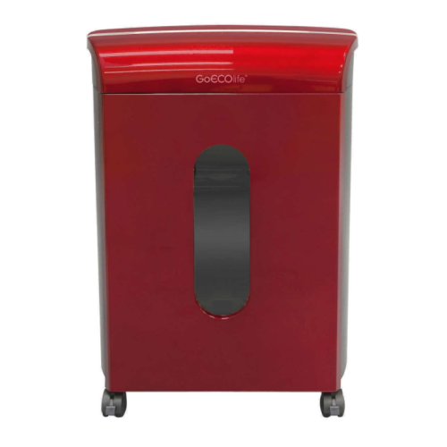 Limited Edition 10 Sheet Microcut Paper Shredder- Red-