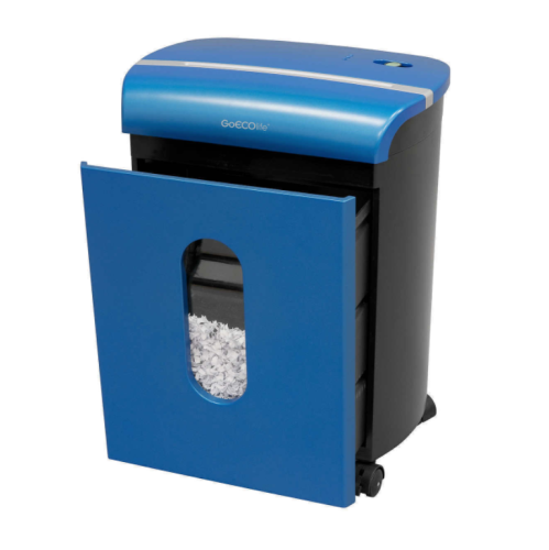 Limited Edition 10 Sheet Microcut Paper Shredder-Blue