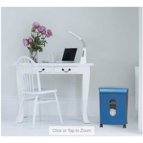 Limited Edition 10 Sheet Microcut Paper Shredder-Blue