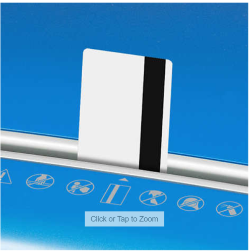 Limited Edition 10 Sheet Microcut Paper Shredder-Blue