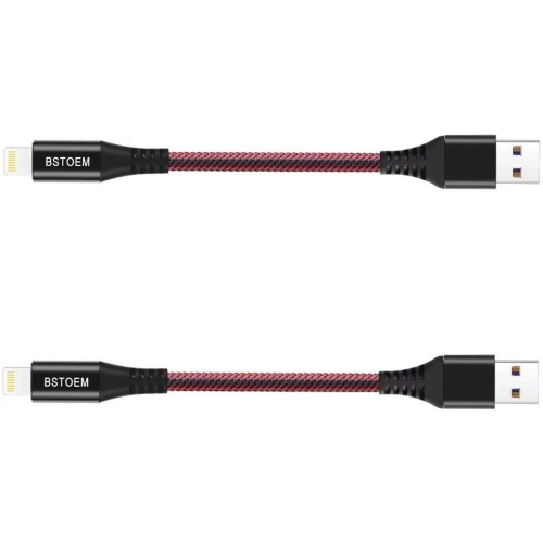 Short Lightning Cable (2Pack 7Inch) USB Charger Cord 20CM for iPhone/ 11/  Xs/Xs Max/Xr/X/8/7/6/6s Plus/SE/5c/5s/5 iPad Air Pro/Air/Mini Charging Wire  | Best Buy Canada