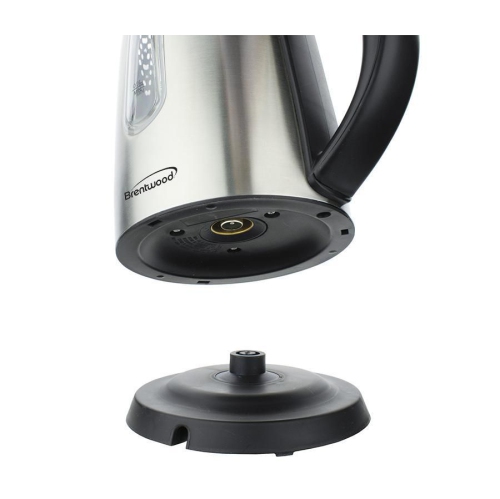 Brentwood 1-Liter Stainless Steel Cordless Electric Kettle