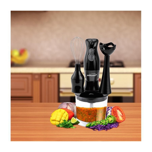 Brentwood Hand Blender and Food Processor with Balloon Whisk