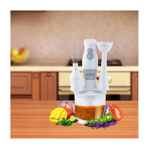 Brentwood Hand Blender and Food Processor with Balloon Whisk