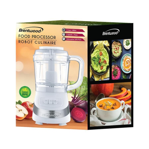 Brentwood 3 Cup Food Processor