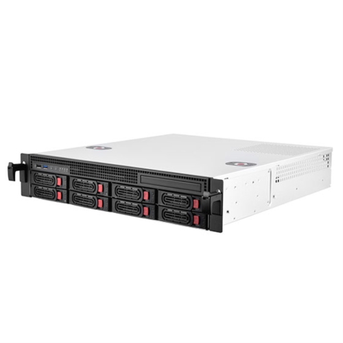 SilverStone Technology 2U 8-bay 3.5"/2.5" hot-swap with 6Gbps MiniSAS SFF-8087 Backplane, micro-ATX Rackmount Server Chassis