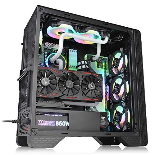 Thermaltake Case CA-1P5-00M1WN-00 S300 tempered glass Black Mid-Tower ATX 120mm fan SPCC Retail