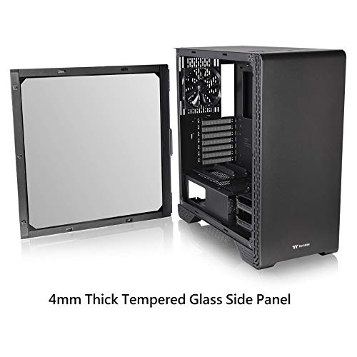 Thermaltake Case CA-1P5-00M1WN-00 S300 tempered glass Black Mid-Tower ATX 120mm fan SPCC Retail