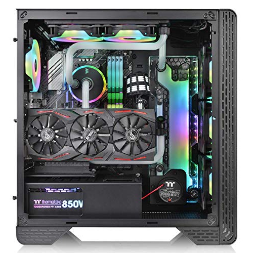 Thermaltake Case CA-1P5-00M1WN-00 S300 tempered glass Black Mid-Tower ATX 120mm fan SPCC Retail