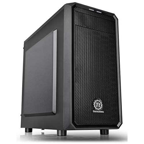 Thermaltake Versa H15 Micro ATX Mini Tower Computer Chassis with One 120mm Rear Fan Pre-Installed CA-1D4-00S1NN-A0