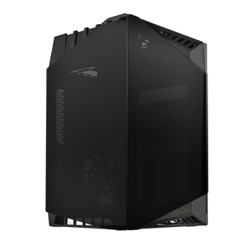 Black, Glass outer shell, steel body black internal, Mini-ITX, DTX M/B, 1*3.5", 1*2.5", 2*120mm fan,1*80mm fan slot, 1*audio,2*USB3.0, 12.1"expansion