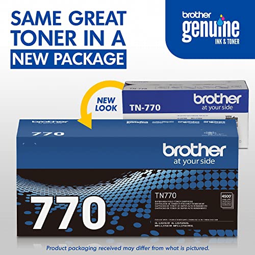 Brother TN-770 HL-L2370DW L2370DWXL MFC-L2750DW L2750DWXL Toner Cartridge in Retail Packaging (BRTTN770)
