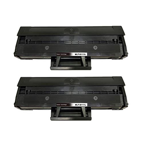 High Yield 2 Pack Toner Cartridge MLT-D111L Compatible Black Toner Cartridge for Samsung MLT-D111L and Samsung MLT-D111S To...