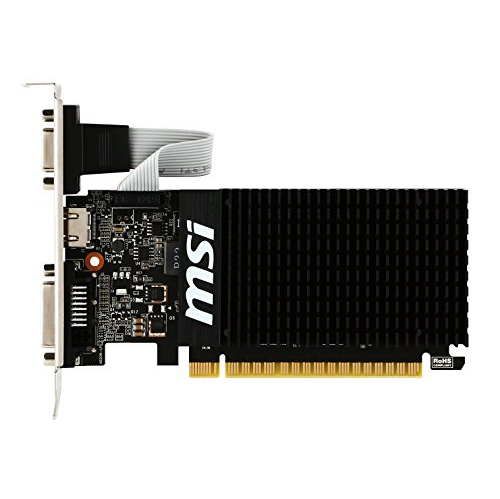 MSI NVIDIA GeForce GT710 Equipped with GDDR3 2GB Graphics Board VD5931 GT710 2GD3H LP