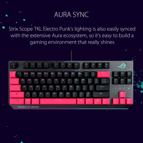 ASUS ROG Strix Scope TKL EP Mechanical Keyboard – Red Switches, US