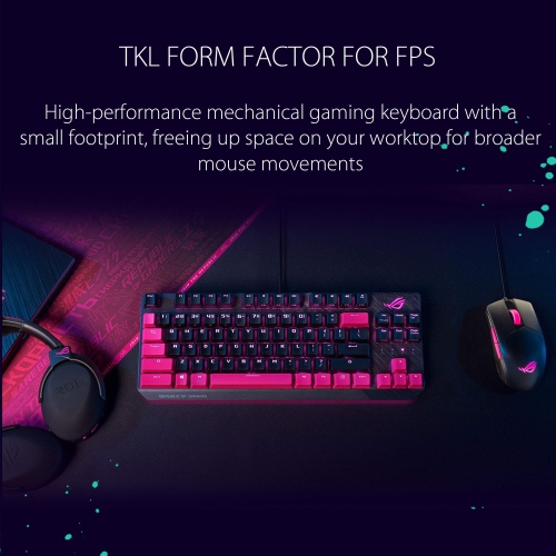 ASUS ROG Strix Scope TKL EP Mechanical Keyboard – Red Switches, US