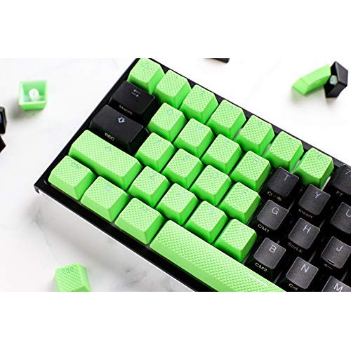 rubber keycaps green