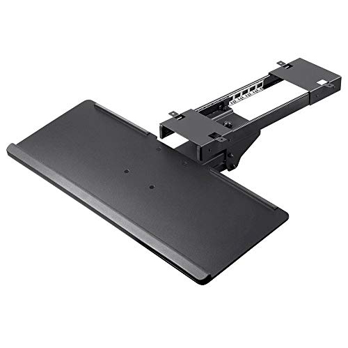 MONOPRICE  Adjustable Ergonomic Keyboard Tray - With Full Size Platform - Workstream Collection In Black